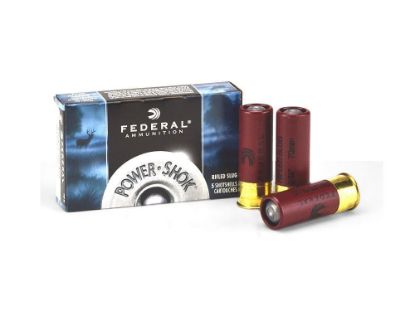 FEDERAL POWER-SHOK 12 GAUGE 2-3/4" 1 OZ RIFLED SLUG CASE of 250