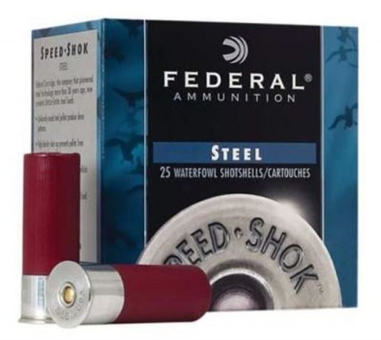 Federal 12 Gauge WF1433 Speed-Shok Waterfowl Ammunition 3" 1-1/8 oz #3 High Velocity Steel Shot 1550fps