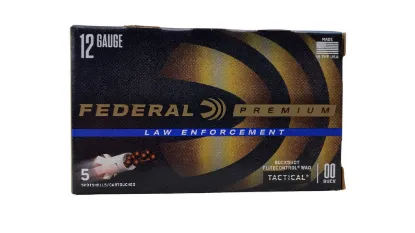 Picture of Federal Premium 12 Gauge Tactical Law Enforcement with flight control wad 2-3/4" 00 Buckshot 9 Pellets LE13200