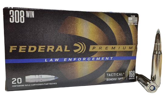 Picture of Federal Premium LE 308 win 168gr Tactical Bonded Tip LE308TT2