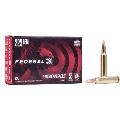 Picture of Federal American Eagle 223rem 55 Gr FMJ AE223