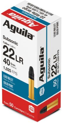 Picture of Aguila Subsonic 22LR 40 Grain Lead Round Nose 1B220269