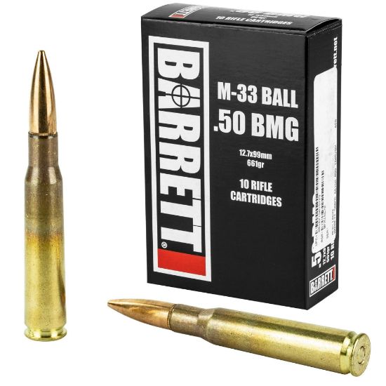 Picture of Barrett 50 BMG 661 Grain M33 Ball