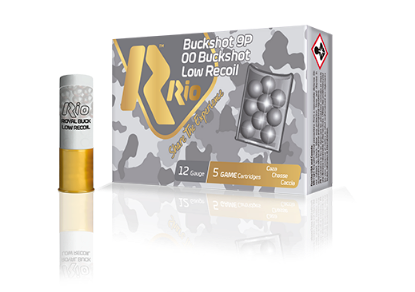 Picture of Rio 12 Gauge Low Recoil 2 3/4" 00 Buckshot 9 Pellet 1200fps RBLR129